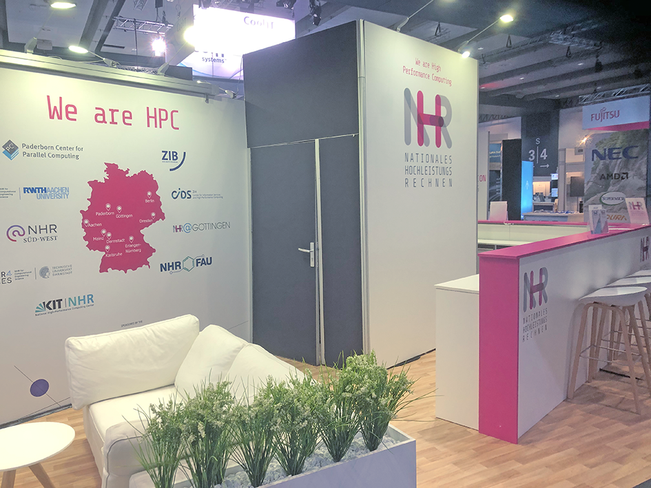 A picture of the NHR Alliance booth with the slogan 