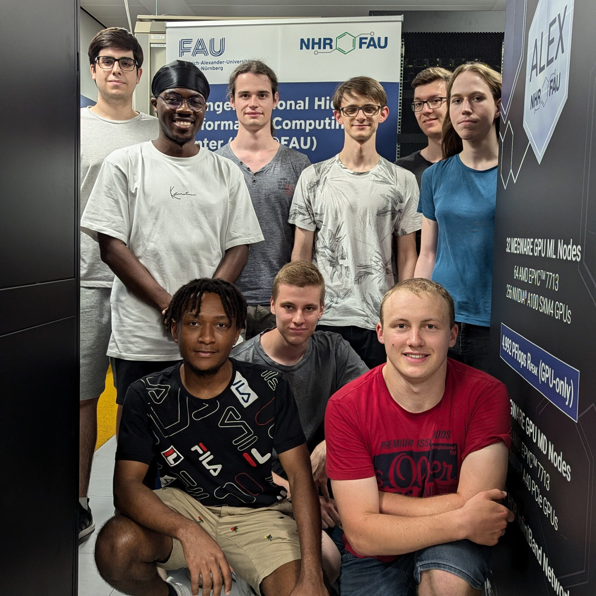 A group picture of the team 