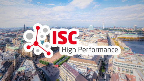 The Logo of the ISC2025 in front of a picture of Hamburg.