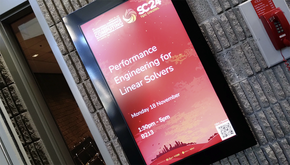 Announcement for a tutorial of the NHR@FAU at the SC24.