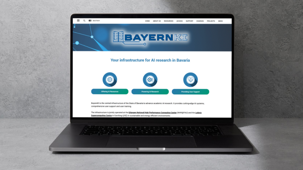 Homepage of BayernKI