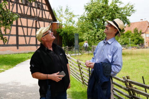 An educational visit to the open-air museum in Bad Windsheim, Image: J. Carl, NHR@FAU