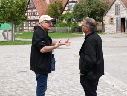 An educational visit to the open-air museum in Bad Windsheim, Image: J. Carl, NHR@FAU