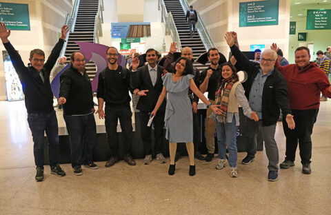 NHR "Women in HPC" travel grant awardees with their mentors (Image: M. Panzlaff)