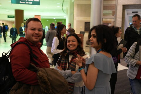 NHR|WHPC mentees Metehan Dündar, Ayse Zehra Kaynak, and Sreedevi Bhaskaran Potty Thulasi Lakshmi (Image: M. Panzlaff)