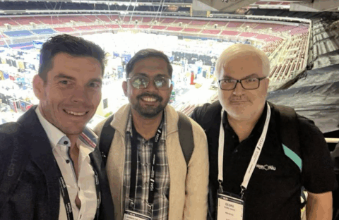 Hartwig Anzt, Christie Alappat, and Georg Hager, presenters of the "Performance Engineering for Sparse Linear Solvers" tutorial (Image: H. Anzt)